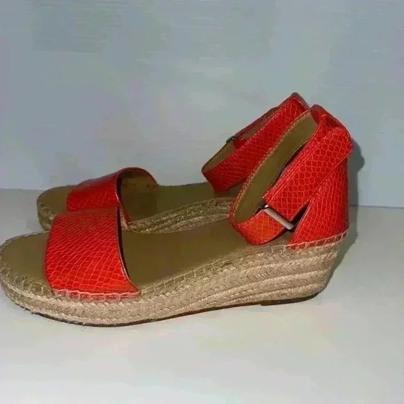Franco Sarto Orange Sandals Size 8 for Women - Picture 15 of 16